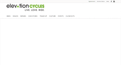 Desktop Screenshot of elevationcycles.com